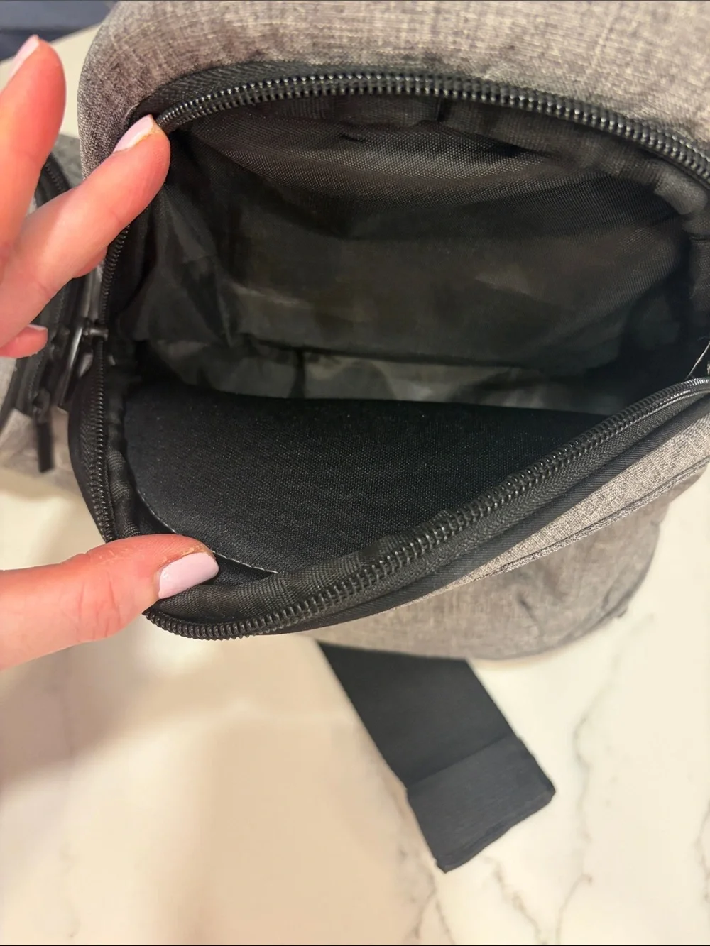 Gray baby belt hip Carrier